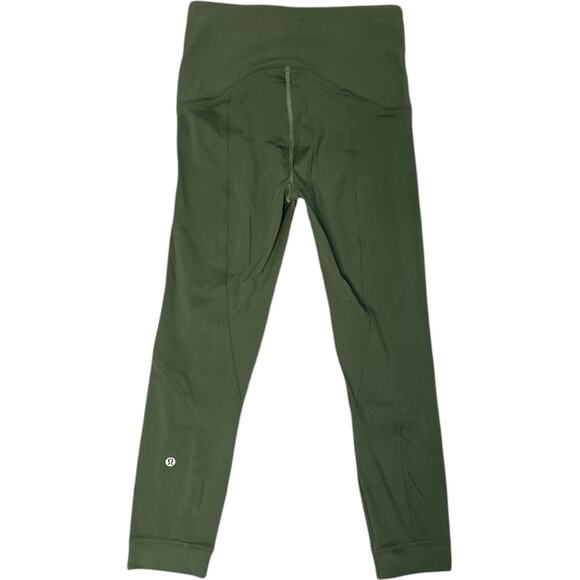 NWOT Lululemon Align HR Ribbed Panel Waist and Cuff Carob Brown (green) Size 6 - Picture 9 of 11